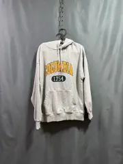 コロンビア University グレー コロンビア ロゴ WHO フード長袖 (Sサイズ)