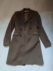 セオリー ダブルブレスト ブラウン コート