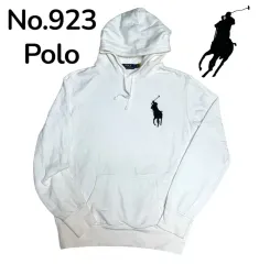 ポロ ラルフローレン 白 ビックポニー フーディー L