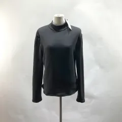 SHEIN タグ新品 レディースハイネック起毛Tシャツ ブラック XL ヴィンテージ