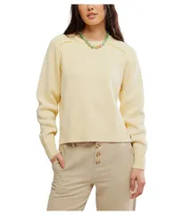 フリーピープル レディース アウター ニット・セーター Free People Spring Street Pullover Banana Cream クリーム
