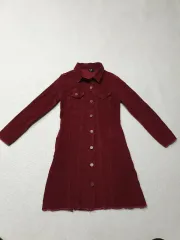 LAP バーガンディ コーデュロイ ロング ONE PIECE 44 レディース 80