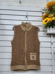 #レディース衣類Elegance ファーPOINT ニット ベスト