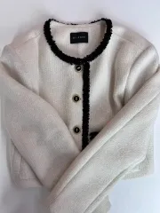 ツイードジャケット アイボリー