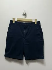 ザラ ネイビー コットン ハーフパンツ ショートパンツ 38