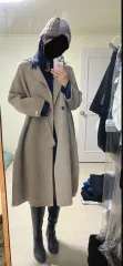 モカムース ウール ロング コート (着用画像 〇)