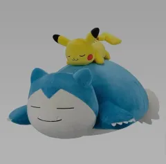 ポケットモンスター 一番くじ クージー 2025コレクション 眠る ピカチュウ & 眠る カビゴン ぬいぐるみ