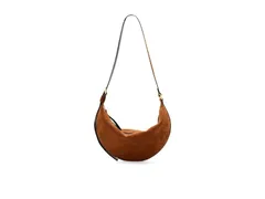 オールセインツ レディース バッグ ハンドバッグ スエード AllSaints Half Moon Suede Shoulder Cognac Brown ブラウン