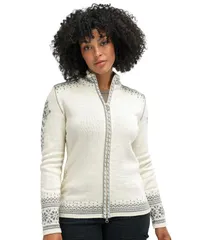 ダールオブノルウェイ レディース アウター ニット・セーター ミニ ジャケット Dale of Norway 140th Anniversary Feminine Jacket OffWhiteSmoのサムネイル