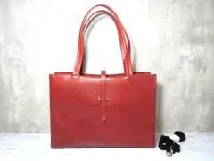 送料無料 Bienco ビアンコ ハンドバック トートバック ショルダーバック  レッド 未使用 レディース