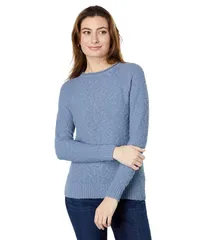 エルエルビーン レディース アウター ニット・セーター コットン LLBean Midweight Cotton Slub Rollneck Pullover Soft Indigo インディゴ