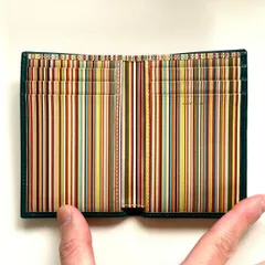 ポールスミス　Paul Smith カードケース　マルチストライプ　美品