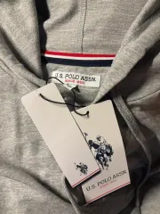 US ポロ アッスン グレー フードTシャツ 新品