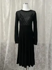 S) BIMBA Y LOLA ビンバイローラ ニット ロング ONE PIECE ブラック