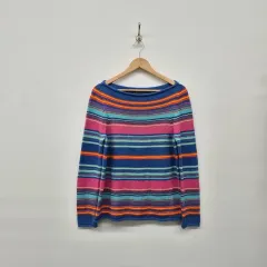 ラルフ ラルフローレン ストライプ ニット 長袖 Tシャツ メンズ M