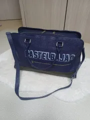 カステルバジャック ネイビー トートバッグ ショルダーバッグ