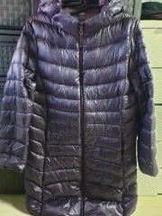 UNIQLO 薄い ダウン アウター 紫