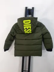 DIESEL キッズ ダウン ジャケット アウター カーキ 4y