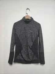 Titleist(タイトリスト) レディース ゴルフ モックネック ハイネック 長袖Tシャツ グレー (S)