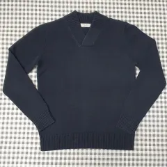 ザラ Vネック コットンニット メンズ95サイズ