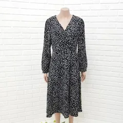 ---5 000円-- (Free! 66サイズ) Vネック ロング ONE PIECE 714