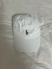 タグ付き新品) ポロ ラルフローレン ホワイト ボールキャップ