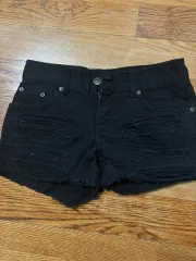 ブラック ショートデニム 水着 ショーツ