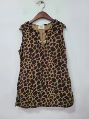 キリン柄 スリーブレス トップス