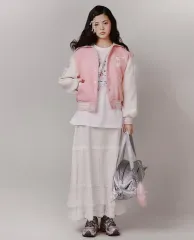 JOLIE LAIDE エニャ スタジャン ジャケット ピンク