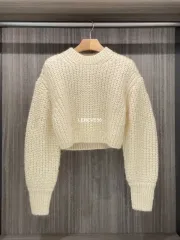 リバー RIVER キッドモヘア クロップドニット クリームアイボリー WHOAREYOU ONE MORE THING READY TO WEAR