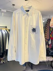 ポロラルフローレン ローイング エンブレム オックスフォード シャツ (XL)