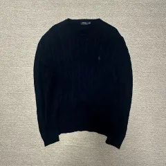 POLO RALPH LAUREN ケーブルニット ネイビー