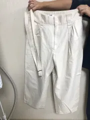 UNIQLO U(ユニクロユー) ベルト付きタックワイドパンツ 79