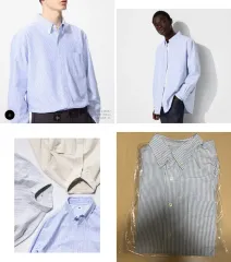 ユニクロ ストライプ オックスフォード シャツ