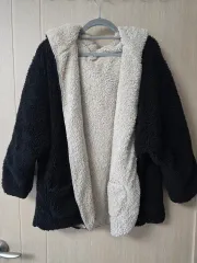 オーバーサイズ ボア シープスキン バイカラー アウター