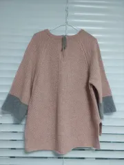 택 Free! ウール 袖 アンゴラ ニット プルオーバー セーター