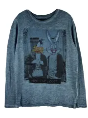 M ZARA ZARA(ザラ) キャラクター ラウンドロングスリーブ T シャツ