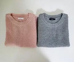 ロエム Roem ニット ベスト ピンク/グレー まとめ 出品