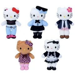 ハローキティマスコット　あしながVer. 平成レトロ　コギャル　日焼け　プライズ　マスコット　プライズ　メイド　ヤマンバ　ヘソ出しルック