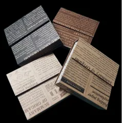 蛇腹ラファイル ハンドメイド ミニサイズ コラージュおすそ分けファイル 4点セット まとめ売り ジャバラファイル  アンティーク