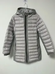 プーマ レディース 軽量 ダウン フード アウター グレー L(100)