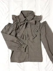 イングニ ingni リボン ブラウス 下 ラウ(LAWOO) ルック スナ系 room708 量産型