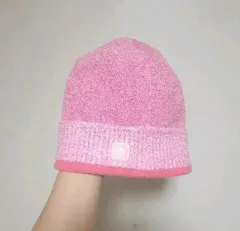 ピンクのマイクロファイバー ビーニー 冬用帽子 ニット帽 キャスケット アウトドア帽子