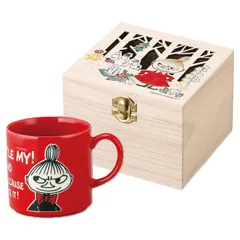 山加商店 MOOMIN (ムーミン)木箱入マグカップ 大きめ 350ml 径8.5Xt高さ8.5cm アイムアリトルミイ 母の日 プレゼント 雑貨 グッズ 女性 ギフト 誕生日 食器 日本製 レッド MM16001-11H 