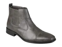 バンス メンズ シューズ ブーツ・レインブーツ チェルシーブーツ チェルシー Vance Co Alex Chelsea Boot Grey Faux Leath グレー