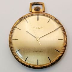 ❣️TISSOT ティソ❣️懐中時計 ゴールドカラー クォーツ チェーン付