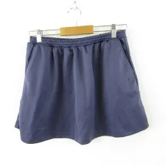 ニューバランス NEW BALANCE スポーツウェア ミニスカート ワンポイント 青 L *A181