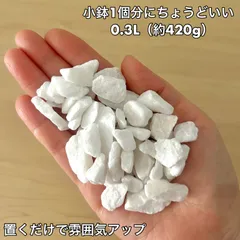 白砕石 9-20mm 0.3L インテリアストーン 化粧砂利 マルチング 観葉植物のサムネイル