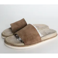 BRUNELLO CUCINELLI スウェード スリッパ ブラウン 42(270)