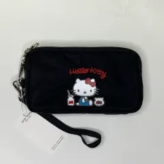 LeSportsac ハローキティ 3段長財布ポーチ ブラック